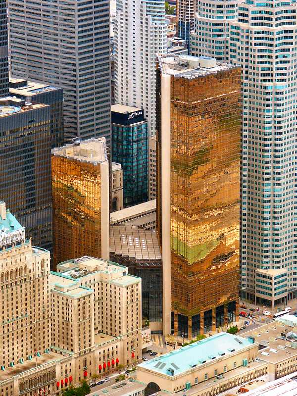 RBC's Gold-Panned Headquarters in Downtown Toronto